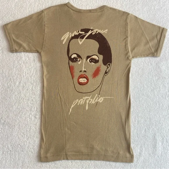 Grace Jones \" LIFE\" promo Tシャツ XL Grace Jones - Island Life Silhouette - Unisex Soft-Style T